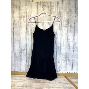 Clu Black Tank dress 100% Tencel WL11S1047 made in US- Size S